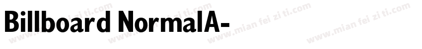 Billboard NormalA字体转换